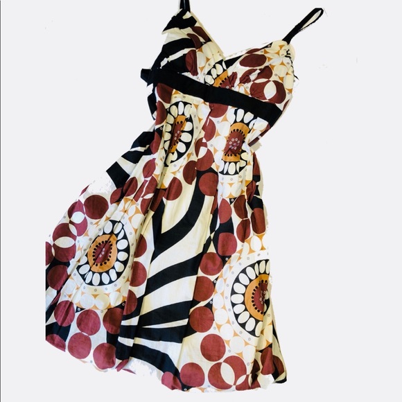 Bisou Bisou Dresses & Skirts - NWT circle dot print summer dress